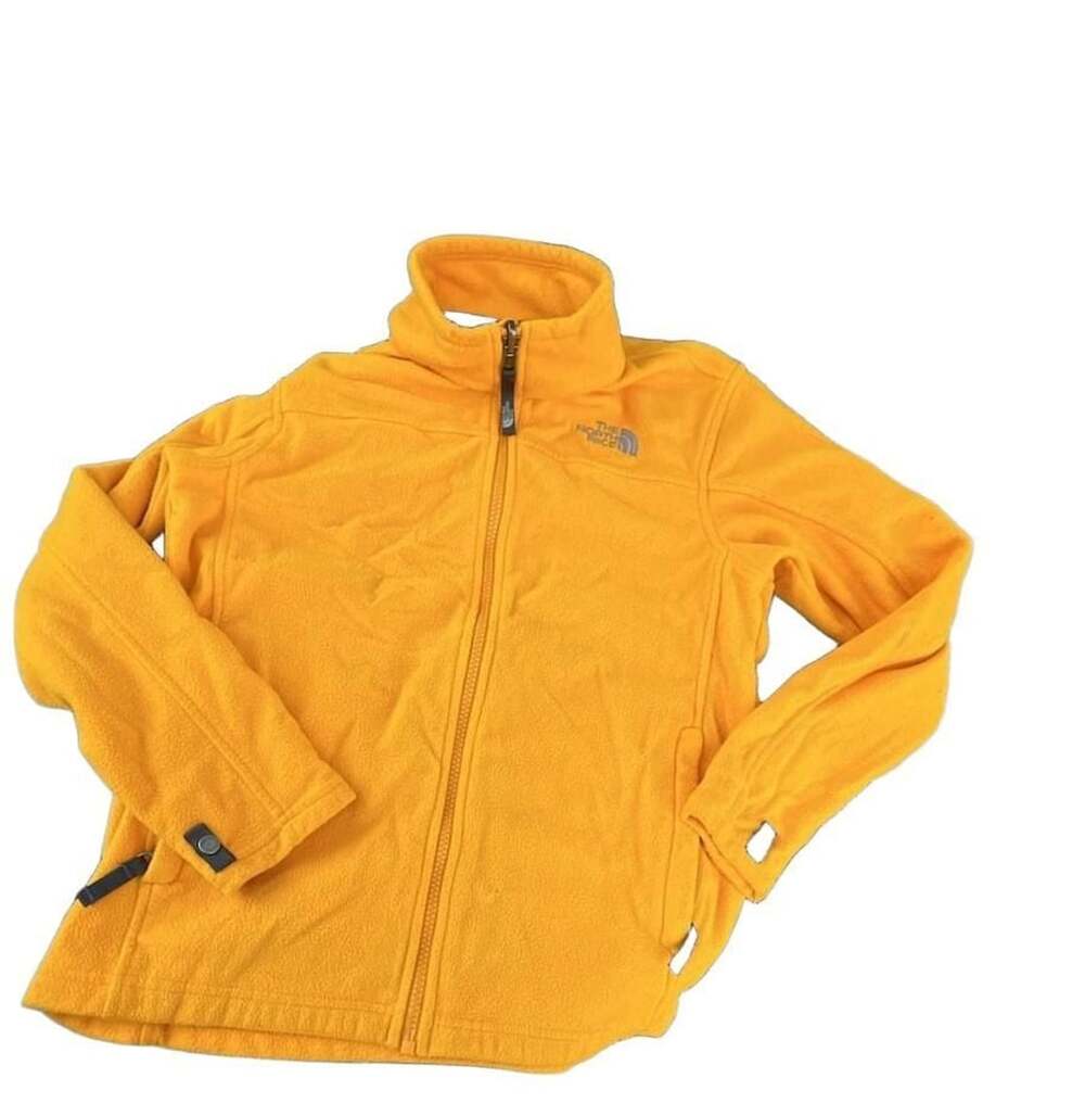 The North Face Fleece Full Zip Jacket Size M 10/12 Yellow